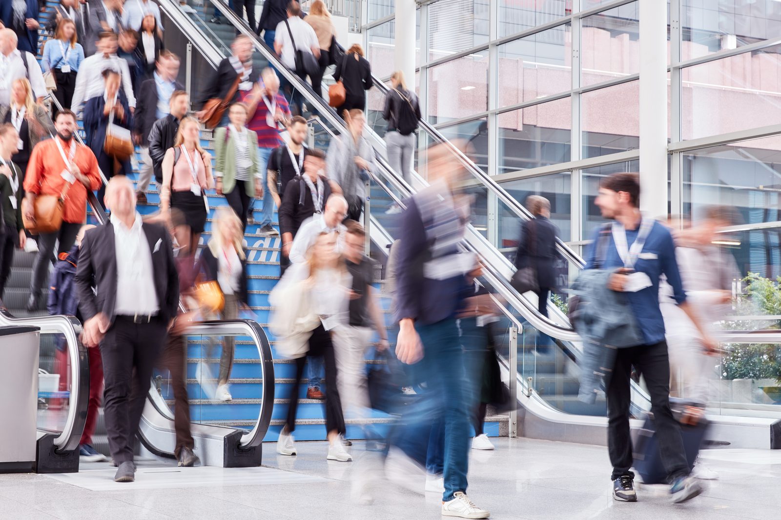 Area espositiva di una fiera professionale